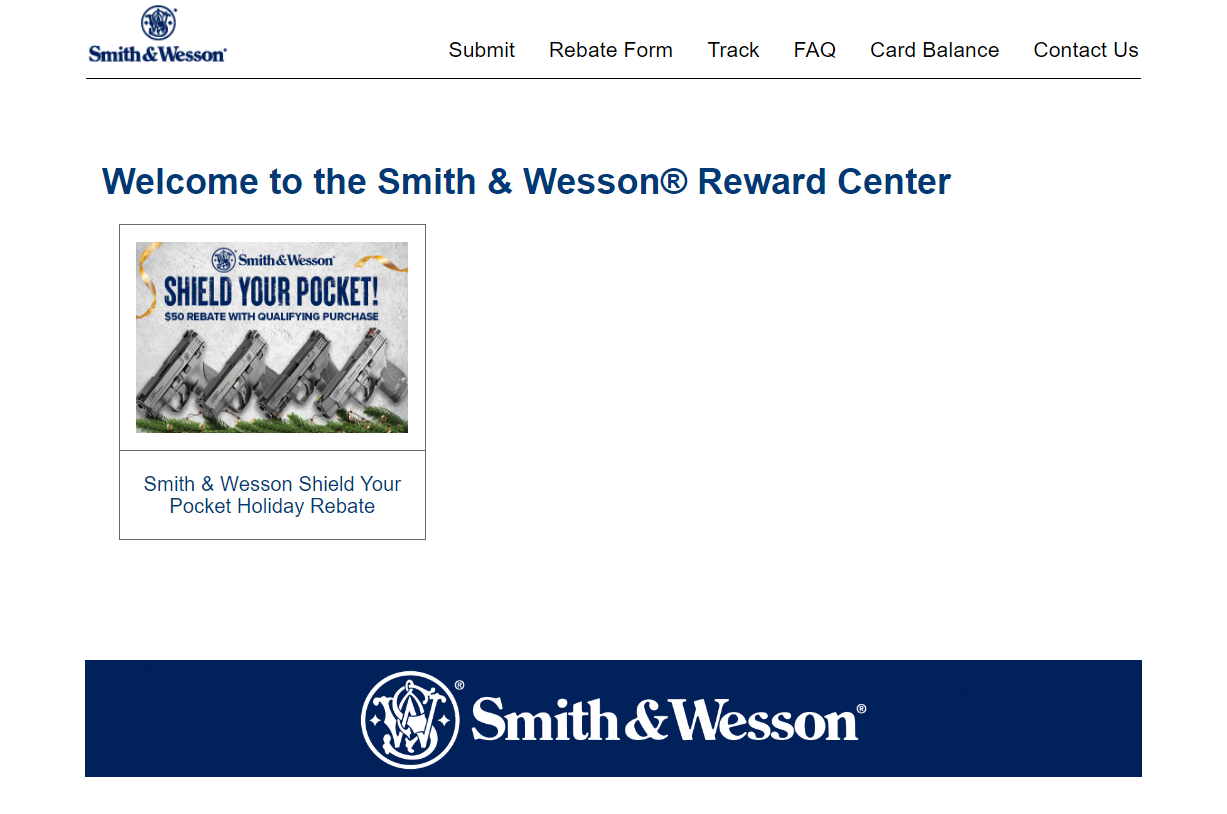 Smith And Wesson Rebate Track