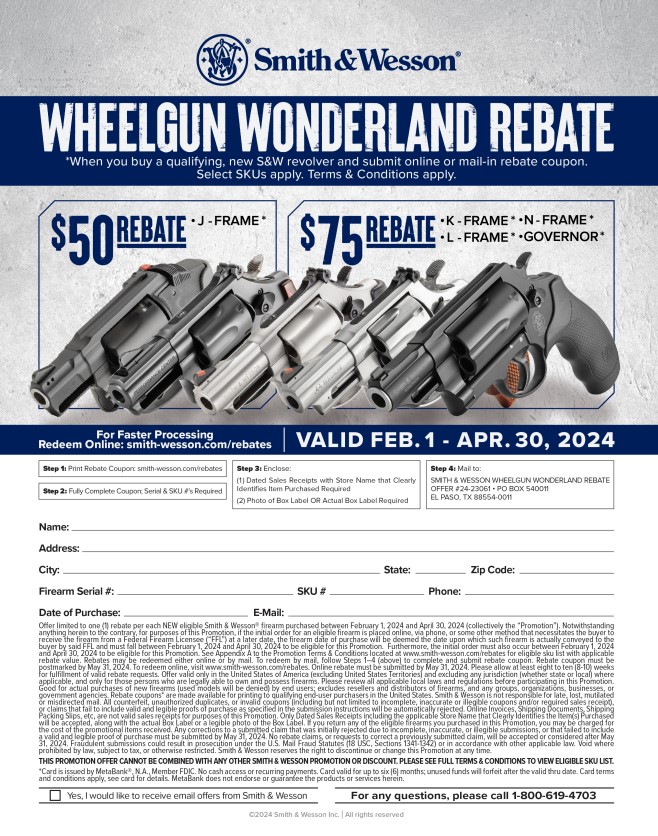 Smith And Wesson 10108 Rebate