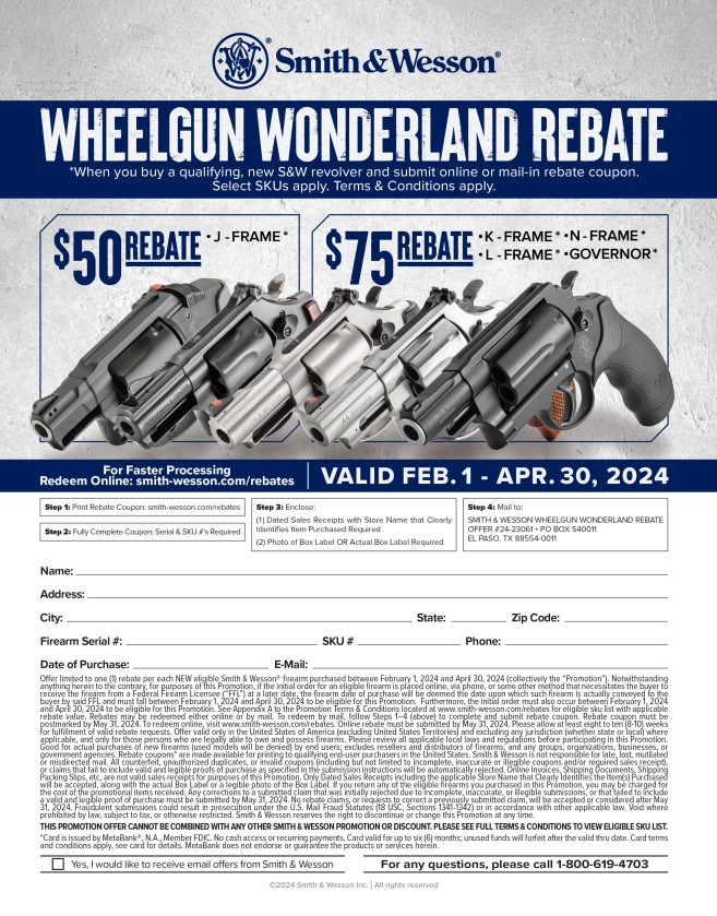 Smith And Wesson 9 Shield Rebate