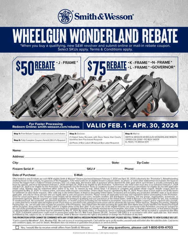 Smith And Wesson Coupons Winter Rebate