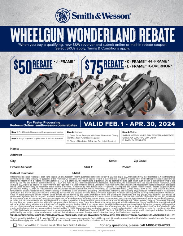 Smith And Wesson Ez Shield Rebate