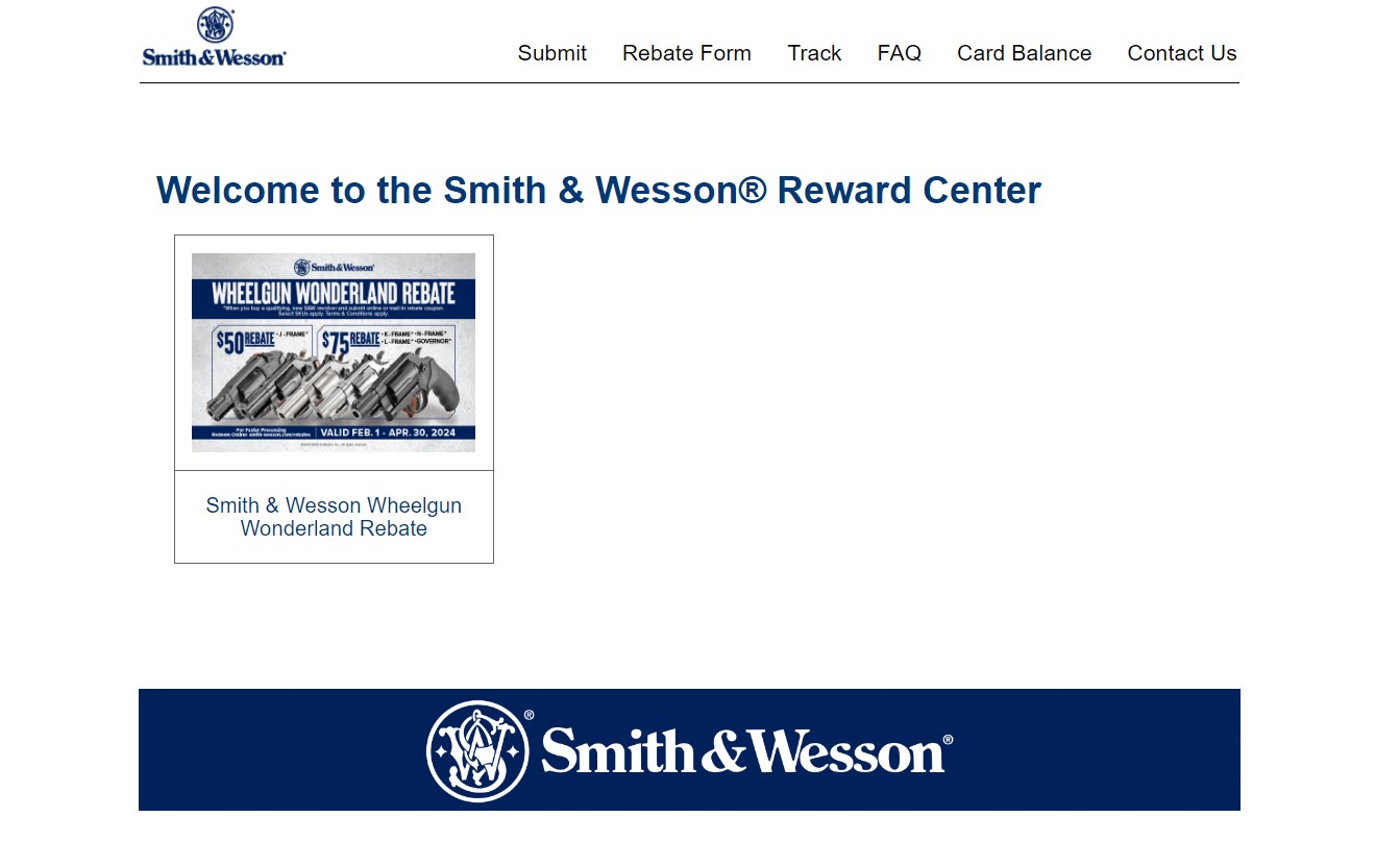 Smith And Wesson Mail In Rebate Check