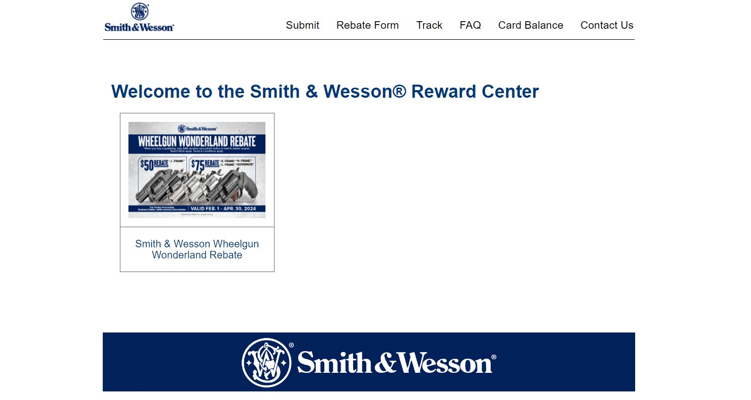 Smith And Wesson Mail In Rebates